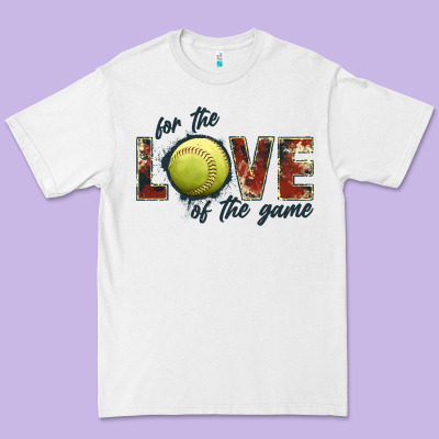 Softball Love Of The Game Premium Tee Designed By Jahusdesignshop