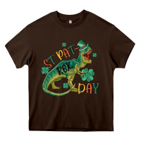 Chocolate Brown st patrex day Heavy Core Tee - MaliasSmallBusiness