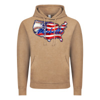 Vintage Coffee usa flag baseball Vintage Hoodie - BarkalooDesign