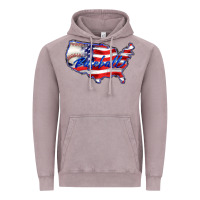 Vintage Zinc usa flag baseball Vintage Hoodie - BarkalooDesign