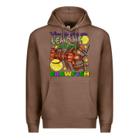 Chestnut When life gives you lemons boil some crawfish Premium Hoodie - FaDigitalArtStudio