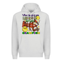 Dove Grey When life gives you lemons boil some crawfish Premium Hoodie - FaDigitalArtStudio