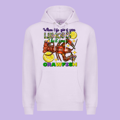 When Life Gives You Lemons Boil Some Crawfish Premium Hoodie Designed By Fadigitalartstudio