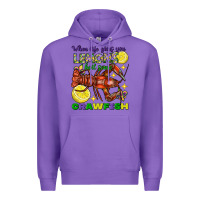 Purple When life gives you lemons boil some crawfish Premium Hoodie - FaDigitalArtStudio