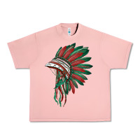 Salmon american flag indian headdress Urban Heavy Tee - BarkalooDesign