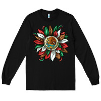 Black Mexican Sunflower Long Sleeve Tee - texasbilliewilder