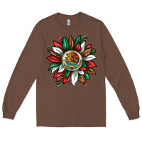 Chestnut Mexican Sunflower Long Sleeve Tee - texasbilliewilder
