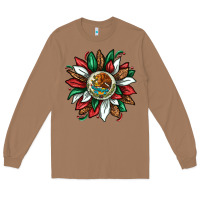 Toasted Coconut Mexican Sunflower Long Sleeve Tee - texasbilliewilder