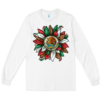 White Mexican Sunflower Long Sleeve Tee - texasbilliewilder