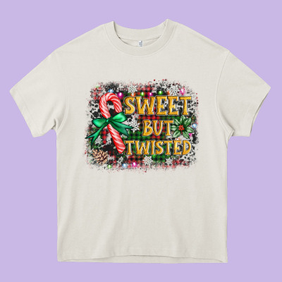 Sweet But Twisted Heavy Core Tee Designed By Adodesignshop