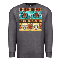 Charcoal Heather native american aztec seamless pattern 3 Premium Sweatshirt - BundleAndBundleShop