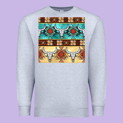 Native American Aztec Seamless Pattern 3 Premium Sweatshirt Designed By Bundleandbundleshop