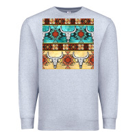 Heather Grey native american aztec seamless pattern 3 Premium Sweatshirt - BundleAndBundleShop
