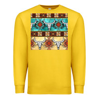 Lemon native american aztec seamless pattern 3 Premium Sweatshirt - BundleAndBundleShop