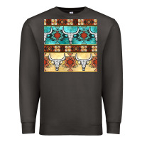 Smoke native american aztec seamless pattern 3 Premium Sweatshirt - BundleAndBundleShop