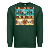 Sports Green native american aztec seamless pattern 3 Premium Sweatshirt - BundleAndBundleShop