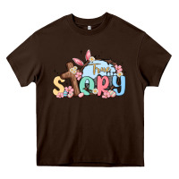 Chocolate Brown true story easter Heavy Core Tee - MaliasSmallBusiness