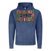 Vintage Denim christmas spirit activate Vintage Hoodie - Jasminsmagicworld