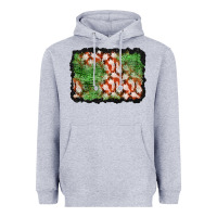 Heather Grey halloween ghost background Heavyweight Hoodie - BundleAndBundleShop