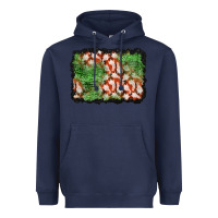 Navy halloween ghost background Heavyweight Hoodie - BundleAndBundleShop