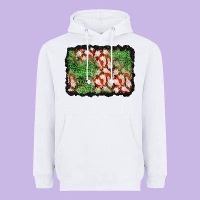 Halloween Ghost Background Heavyweight Hoodie Designed By Bundleandbundleshop