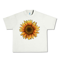 Pistachio sunflower Urban Heavy Tee - BarkalooDesign