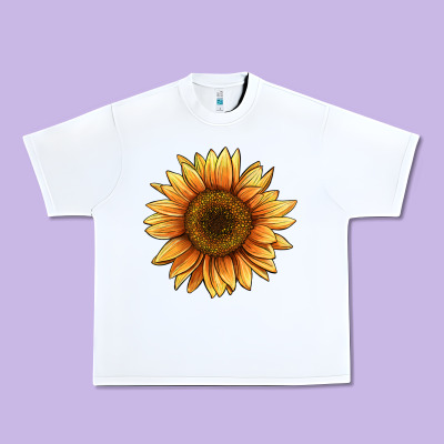Sunflower Urban Heavy Tee Designed By Barkaloodesign