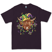 Plum mardi gras cow Premium Tee - MaliasSmallBusiness