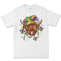 White mardi gras cow Premium Tee - MaliasSmallBusiness