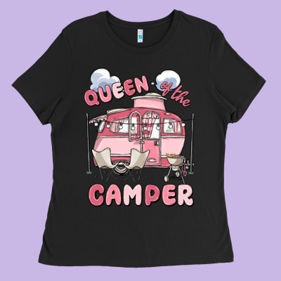Queen Of The Camper Ladies Tee Designed By Maliassmallbusiness