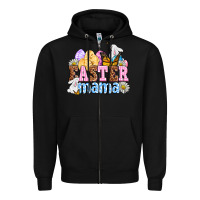 Black Easter mama Zipper Hoodie - OliviaCreatesArt