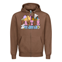 Chestnut Easter mama Zipper Hoodie - OliviaCreatesArt