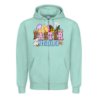 Seafoam Easter mama Zipper Hoodie - OliviaCreatesArt