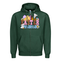 Sports Green Easter mama Zipper Hoodie - OliviaCreatesArt