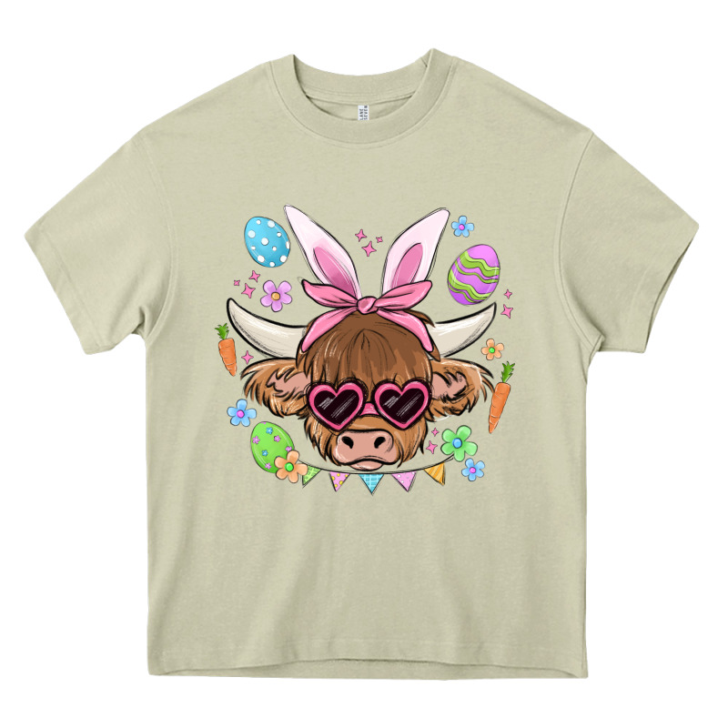 Easter Cow Heavy Core Tee by MaliasSmallBusiness | Teevron