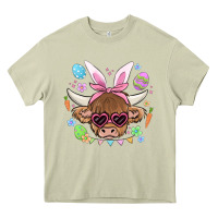 Mossy easter cow Heavy Core Tee - MaliasSmallBusiness