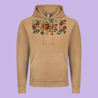 For The Love Of The Game Basketball Vintage Hoodie Designed By Jasminsmagicworld