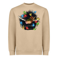 Christmas Black Angus Gnome Heavyweight Sweatshirt | Teevron