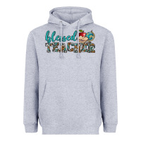 Heather Grey blessed teacher Heavyweight Hoodie - BundleAndBundleShop