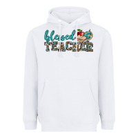 White blessed teacher Heavyweight Hoodie - BundleAndBundleShop