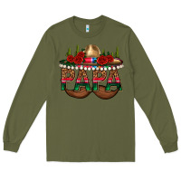 Army Green Papa Long Sleeve Tee - texasbilliewilder