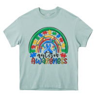 Arona autism awareness rainbow Heavy Core Tee - MaliasSmallBusiness