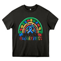 Asphalt autism awareness rainbow Heavy Core Tee - MaliasSmallBusiness