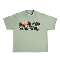 Oil Green love with holstein cow Urban Heavy Tee - BarkalooDesign