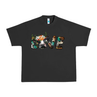 Pigment Black love with holstein cow Urban Heavy Tee - BarkalooDesign