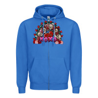 True Royal Skull Xoxo rainbow Valentine's Day Zipper Hoodie - FaDigitalArtStudio