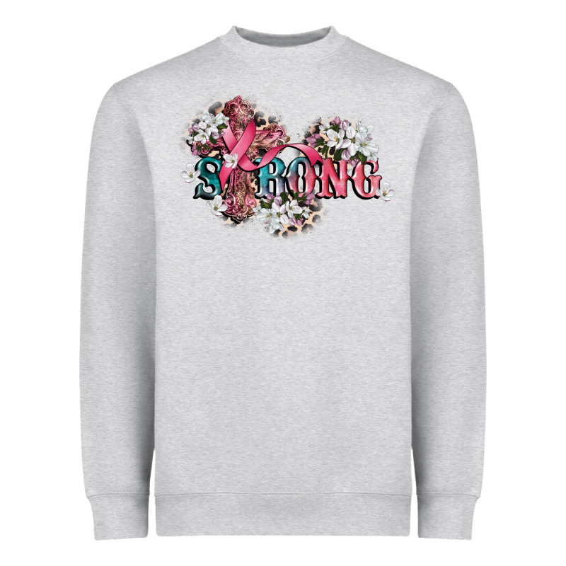Strong Cancer Awareness Heavyweight Sweatshirt by CowGirlArtShop | Teevron