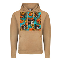Vintage Camel autumn pumpkins holstein cow Vintage Hoodie - Jasminsmagicworld