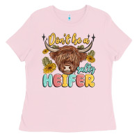 Bubblegum Pink dont be a salty heifer Ladies Tee - MaliasSmallBusiness