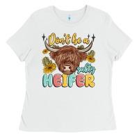 White dont be a salty heifer Ladies Tee - MaliasSmallBusiness